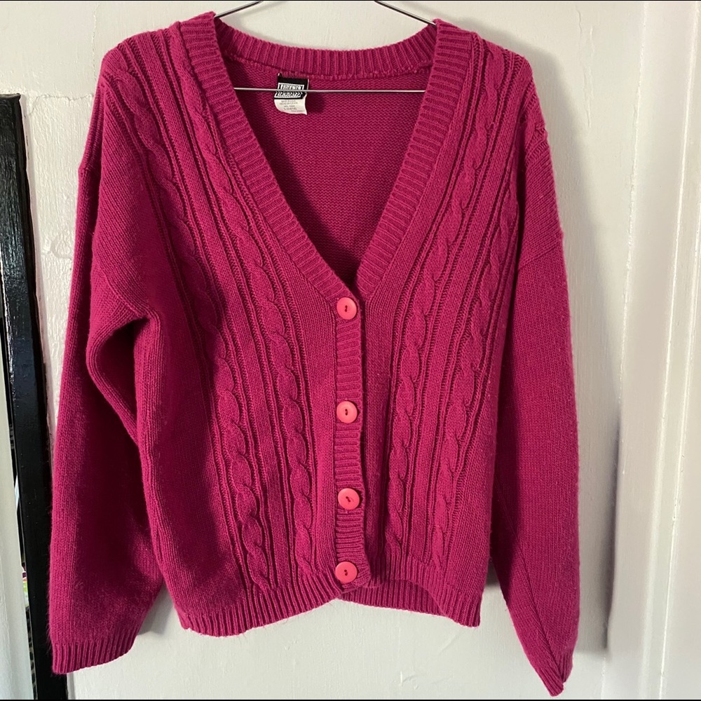 Magenta Cardigan